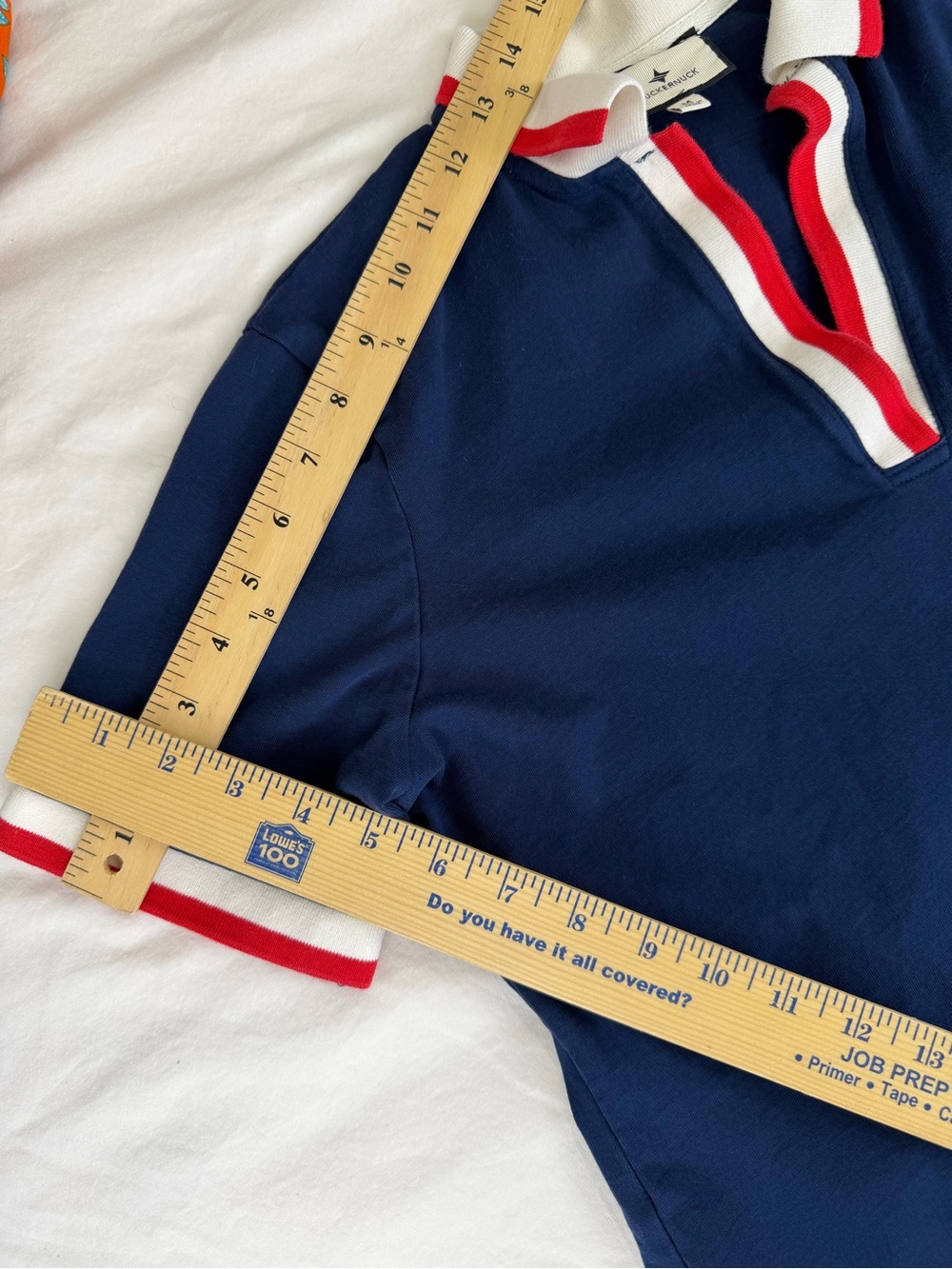 Tuckernuck Hutton Polo Mini Dress Size M Short Sleeve Navy Red & White Trim EUC - Picture 8 of 13